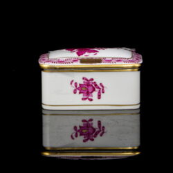 Picture 2/4 -Herendi pink Apponyi porcelán dobozka