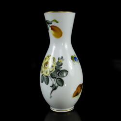 Kép 2/3 - Herendi porcelán váza festett gyümölcsmintával