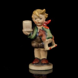 Picture 2/6 -Goebel porcelán fiú hintalóval - figurális gyertyatartó