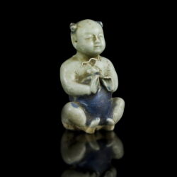 Kép 1/2 - Kínai mázas porcelán figura