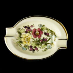 Picture 1/3 -Flower-patterned Zsolnay ashtray