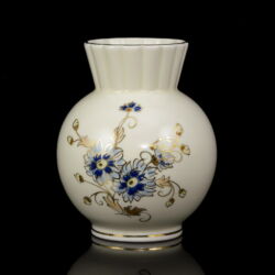 Kép 1/3 - Zsolnay porcelán váza búzavirág dekorral