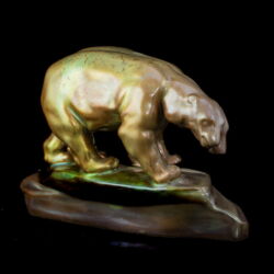 Picture 2/6 -Zsolnay eosin-glazed faience bear couple