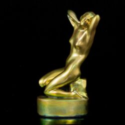 Picture 2/6 -Zsolnay eozin mázas kisplasztika: "Vágyakozás"