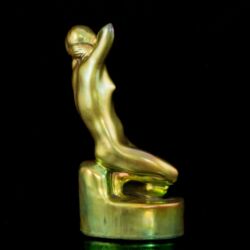 Picture 3/6 -Zsolnay eozin mázas kisplasztika: "Vágyakozás"