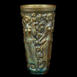 Picture 2/3 -Zsolnay eozin mázas szüreti pohár