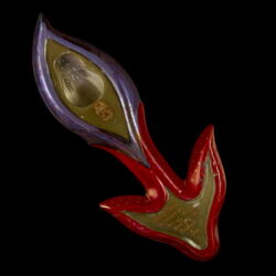 Kép 4/4 - Zsolnay bimbós tulipán falidísz