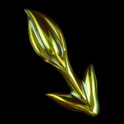 Kép 1/3 - Zsolnay eozin mázas bimbós tulipán falidísz