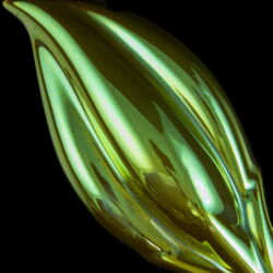 Kép 2/3 - Zsolnay eozin mázas bimbós tulipán falidísz