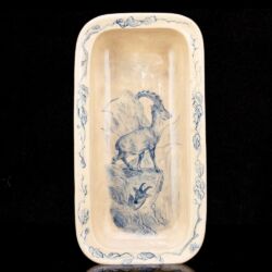 Picture 1/5 -Zsolnay tálka festett kőszári kecskékkel