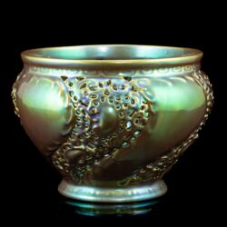 Picture 2/3 -Zsolnay eozin mázas áttört kaspó