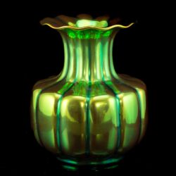 Picture 2/4 -Zsolnay eozin mázas gerezdelt váza