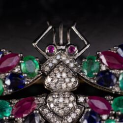 Picture 3/6 -Szitakötő bross/ medál szines drágakövekkel