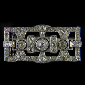 Art deco diamond brooch
