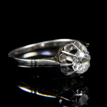 Solitaire-style diamond ring (approx. 0.50 ct)