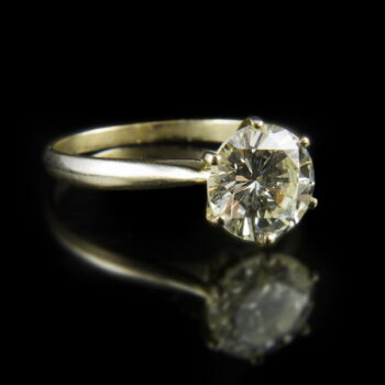 Eljegyzési gyémánt gyűrű (2.5 ct)