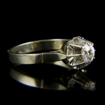 Fehérarany eljegyzési gyűrű gyémánt kővel (0.55 ct)