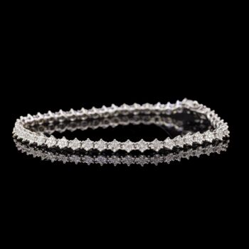 Tenisz karkötő gyémántkövekkel