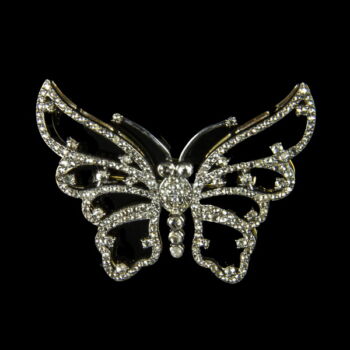 Diamond butterfly brooch