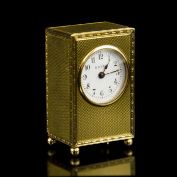 Gold-case mini travel watch