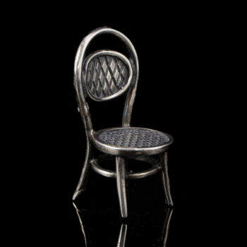 Mini ezüst (Thonett stílusú) szék