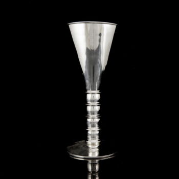 Art deco silver footed goblet