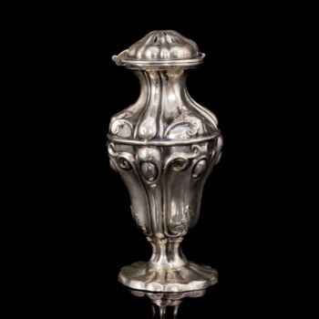 Biedermeier silver sugar shaker