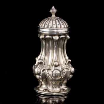 Antique silver powdered sugar shaker