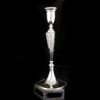 Polish silver candlestick