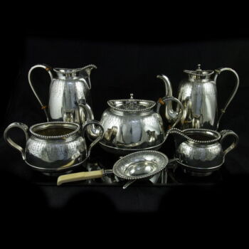 Joseph Carl Klinkosch silver tea & coffee set