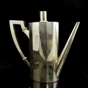 Art deco ezüst kávéskanna