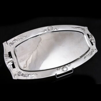 Viennese classicist style silver tray