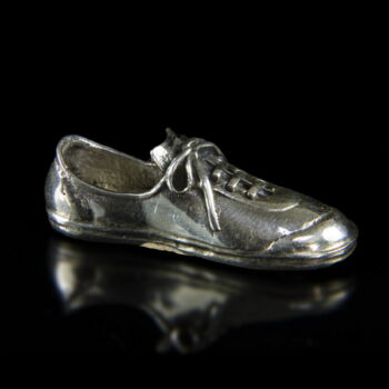 Mini ezüst tornacipő