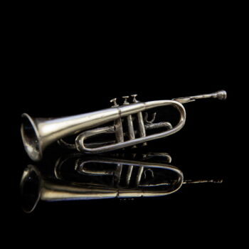 Mini ezüst trombita