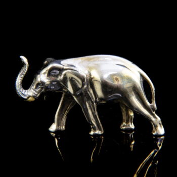 Mini ezüst elefánt figura