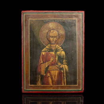 Miniatűr ortodox ikon: Szent Miklós