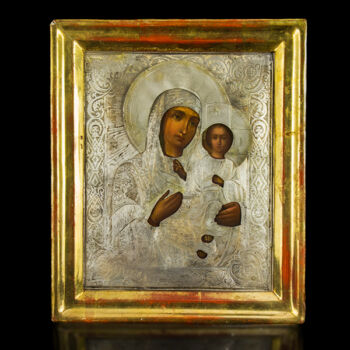Hodigitria - Útmutató Istenszülő ikon ezüst borítással
