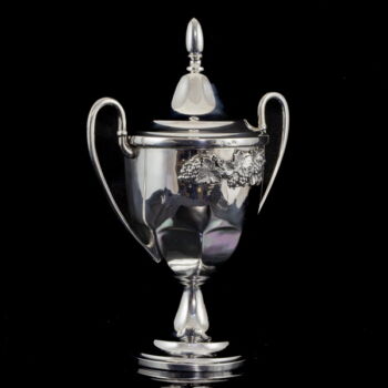 Silver sugar urn