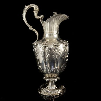 Dublin Victorian silver jug with handle