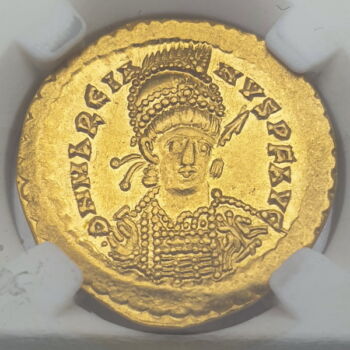 Marcianus bizánci császár arany solidus