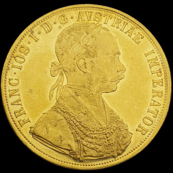 4 dukát 1914 arany érme Ferenc József