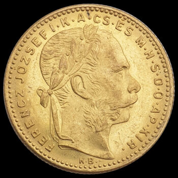 8 Forint 20 Frank 1892 KB Fiume címerrel Ferenc József