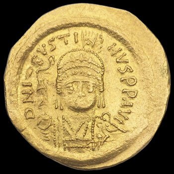 II. Iusztinosz bizánci császár arany solidus