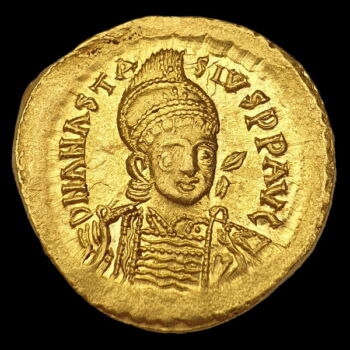 I. Anastasius bizánci császár (Kr.u.491-518) - Arany solidus