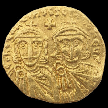 Constantine V Copronymus bizánci arany solidus