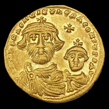 Heraclius és Heraclius Constantine (Kr.u. 610-641) - Bizánci arany solidus