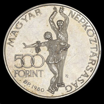 500 Forint 1980 XIII. Téli Olimpiai Játékok