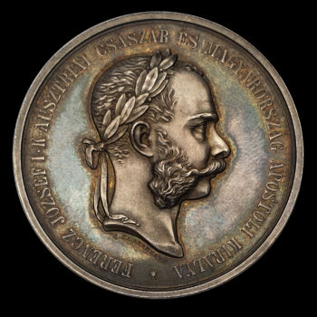 Ferenc József ezüst érem 1874  