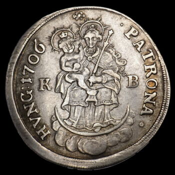 II. Rákóczi Ferenc ezüst 1/2 tallér 1706 KB