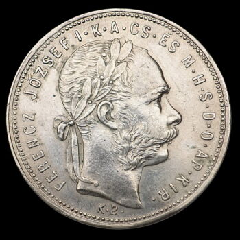 Ferenc József ezüst 1 Forint 1881 KB